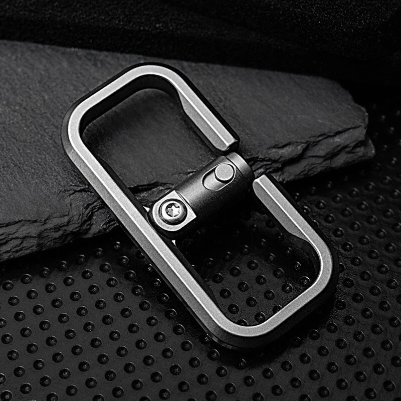 EDC Titanium Alloy Press Lock Creative Keychain Portable Hang Buckle for Gift 07FC0E-D4 - KOEEK