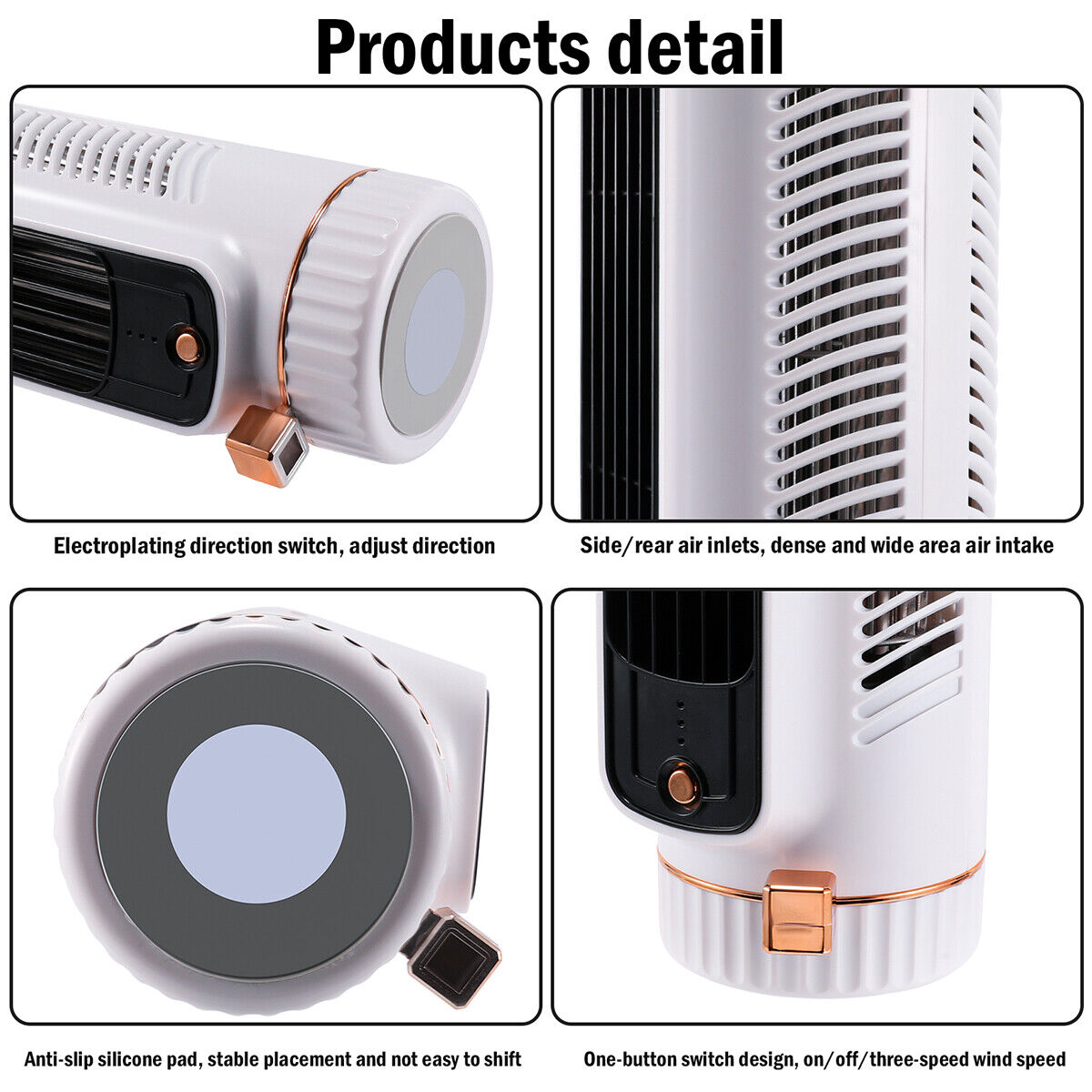 ny Cooling Ace, Air Cooler Fan Husholdnings Mini Air Conditioner Stille med 3 hastigheder