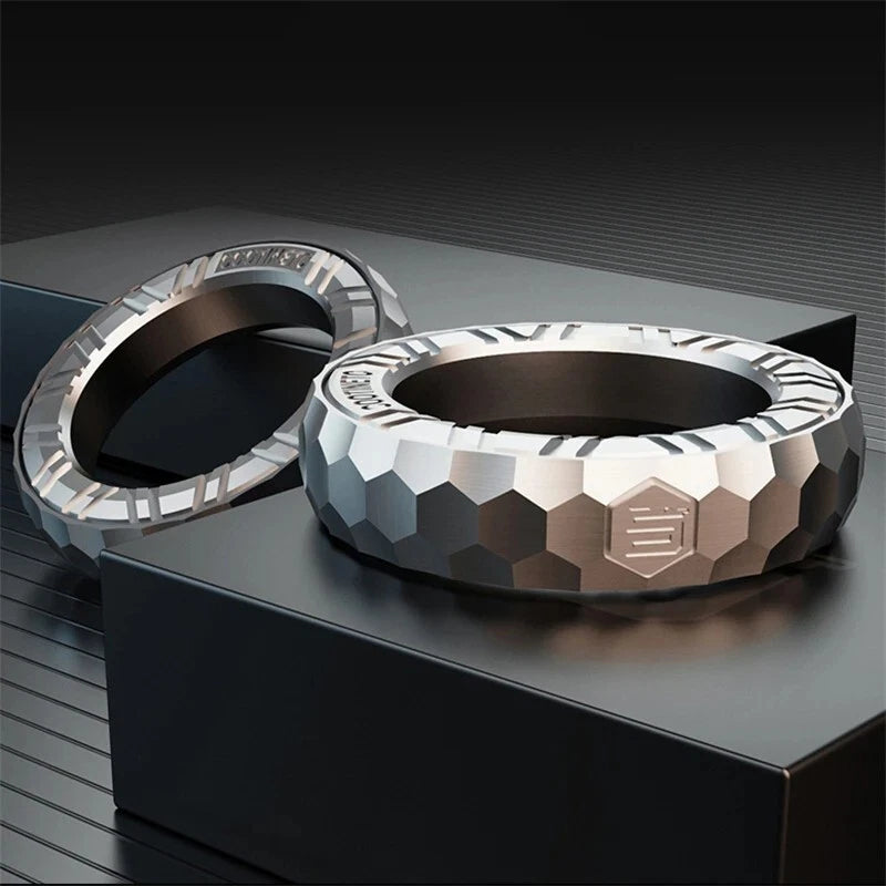 1PC Novel Irregular Fidget Ring EDC Stainless Steel Fidget Toy Stress Relief Toy 07FC0E-D4 - KOEEK