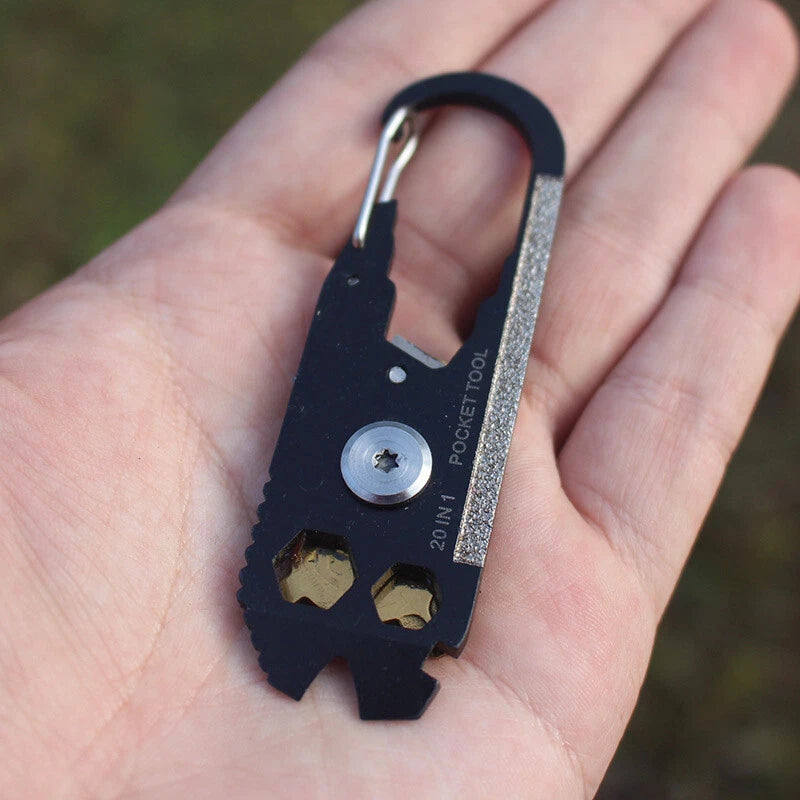 20 In 1 Mini Multifunctional Pocket Tool Portable Keychain EDC Multi-tool 07FC0E-D4 - KOEEK