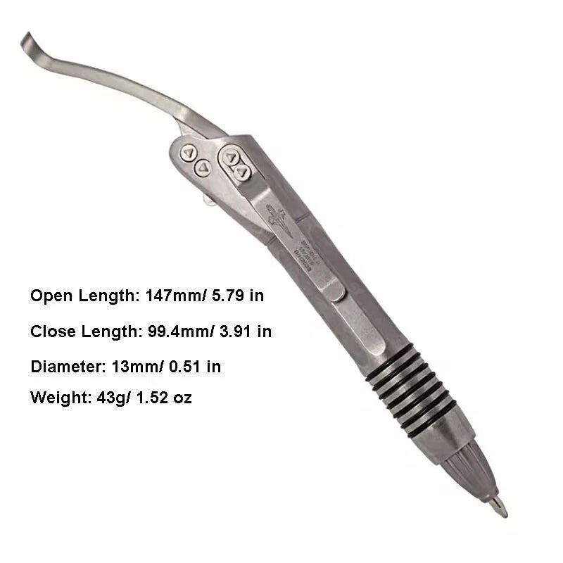 1 PC Titanium Alloy Signature Pen Technology Siphon Pen Ball PenEDC 07FC0E-D4 - KOEEK