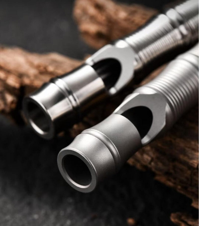 EDC Mini Titanium Emergency Whistle Survival Safety Whistle Outdoor Camping Gift 07FC0E-D4 - KOEEK