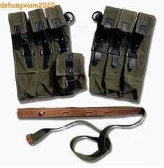 WWII WW2 German Army Green MP40 Ammo Pouch Replica Pack Package Bag With Strap 07FC0E-D4 - KOEEK