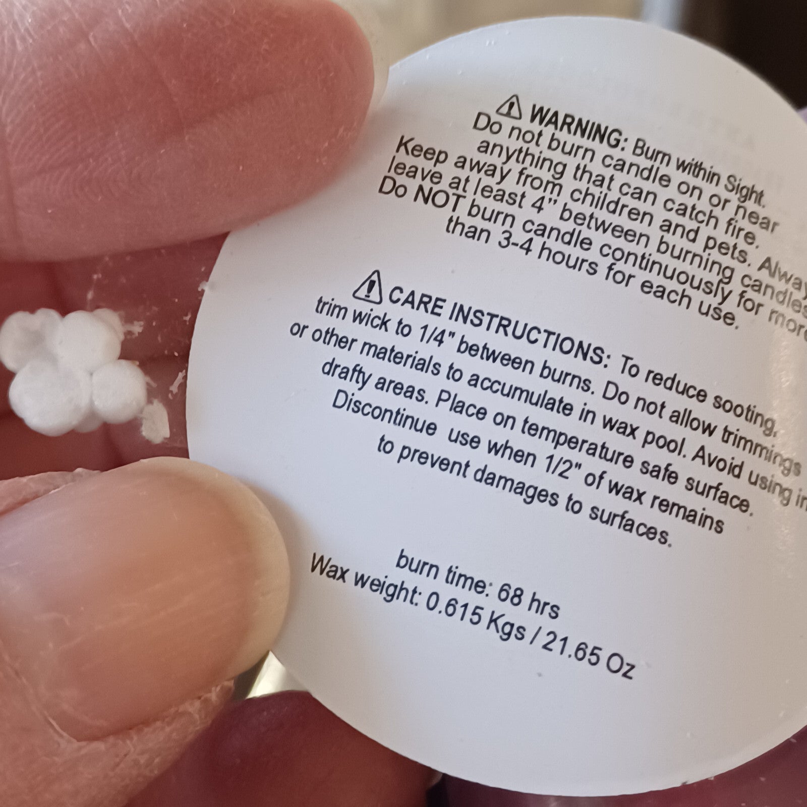 ANTHROPOLOGIE ANA ROSE & OUD GLASS CANDLE  LARGE 21.65 OZ ~ 68 HOUR BURN TIME ANTHROPOLOGIE - KOEEK