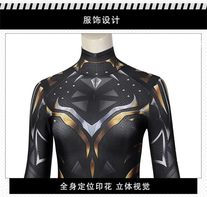 Black Panther2 Wakanda Forever Shuri Cosplay Costume Jumpsuits With Mask  Set 07FC0E-D4 - KOEEK