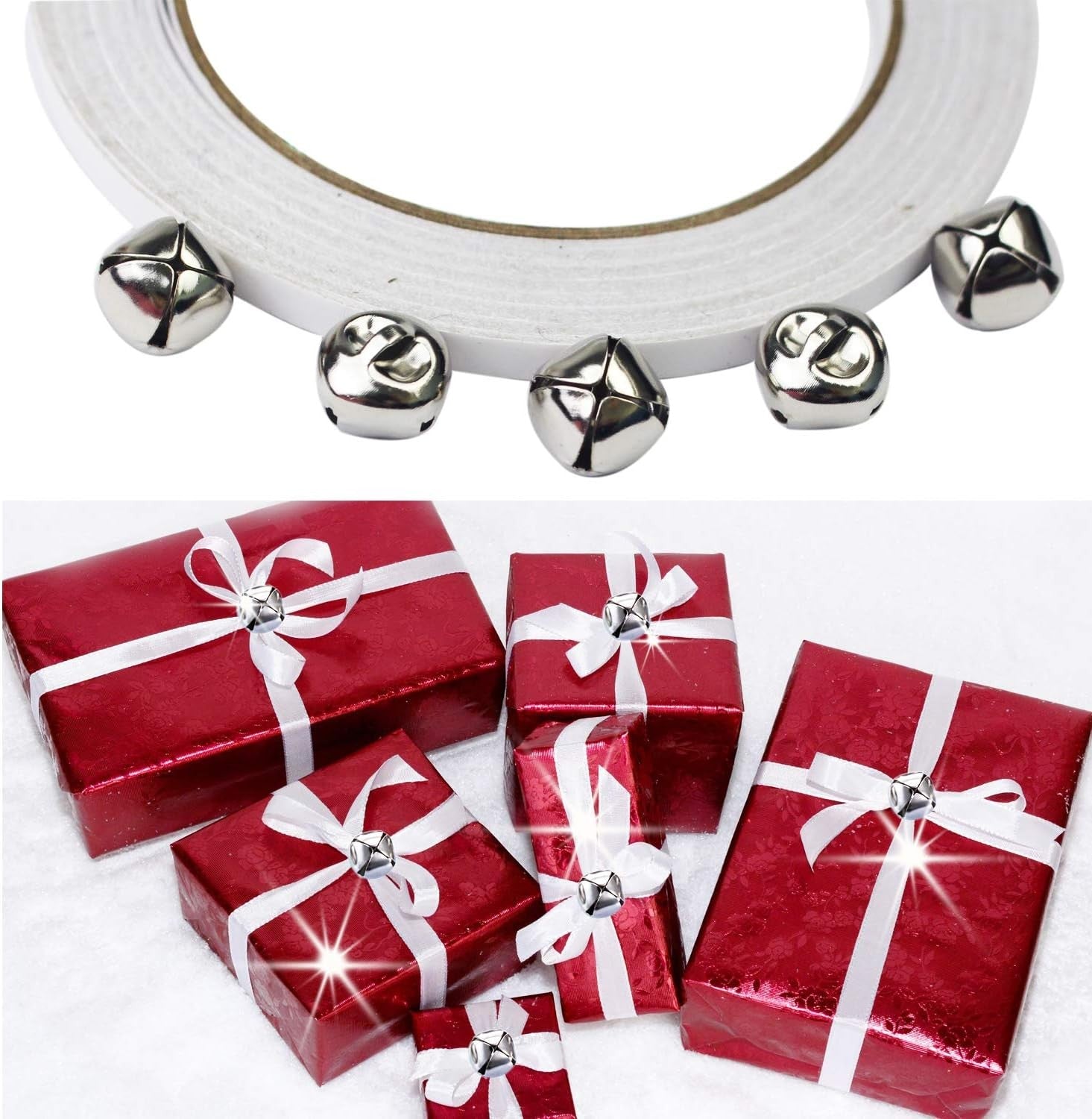 new Jingle Bells, 300 Pieces Inch Craft DIY Bells for Silver