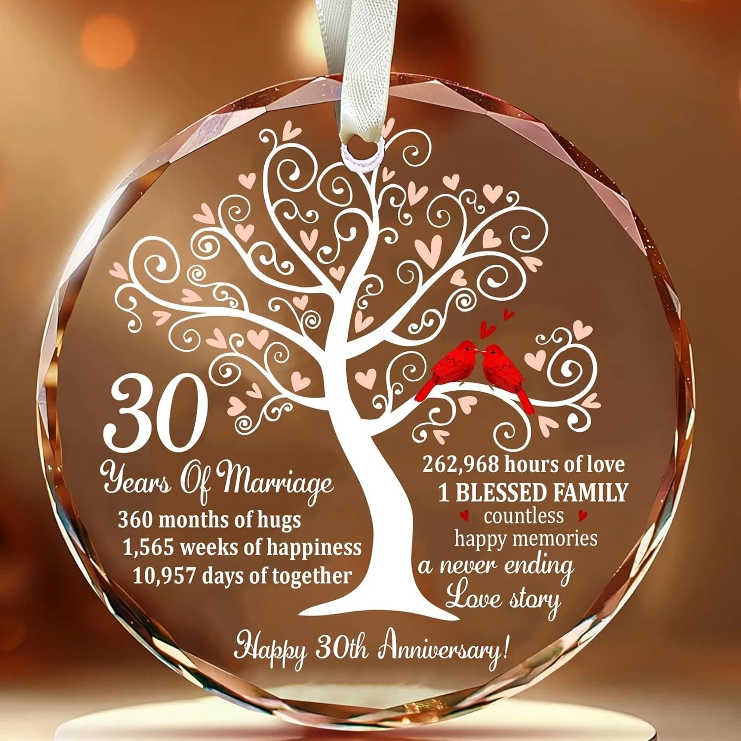 30th wedding anniversary decorations, suitable for husbands, wives, and parents 07FC0E-D4 - KOEEK