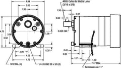 ny Dayton 1Lpn6 Ac girmotor, 113,0 In-Lb Max. Dreiemoment, 7 rpm merkeskilt Rpm, 115V