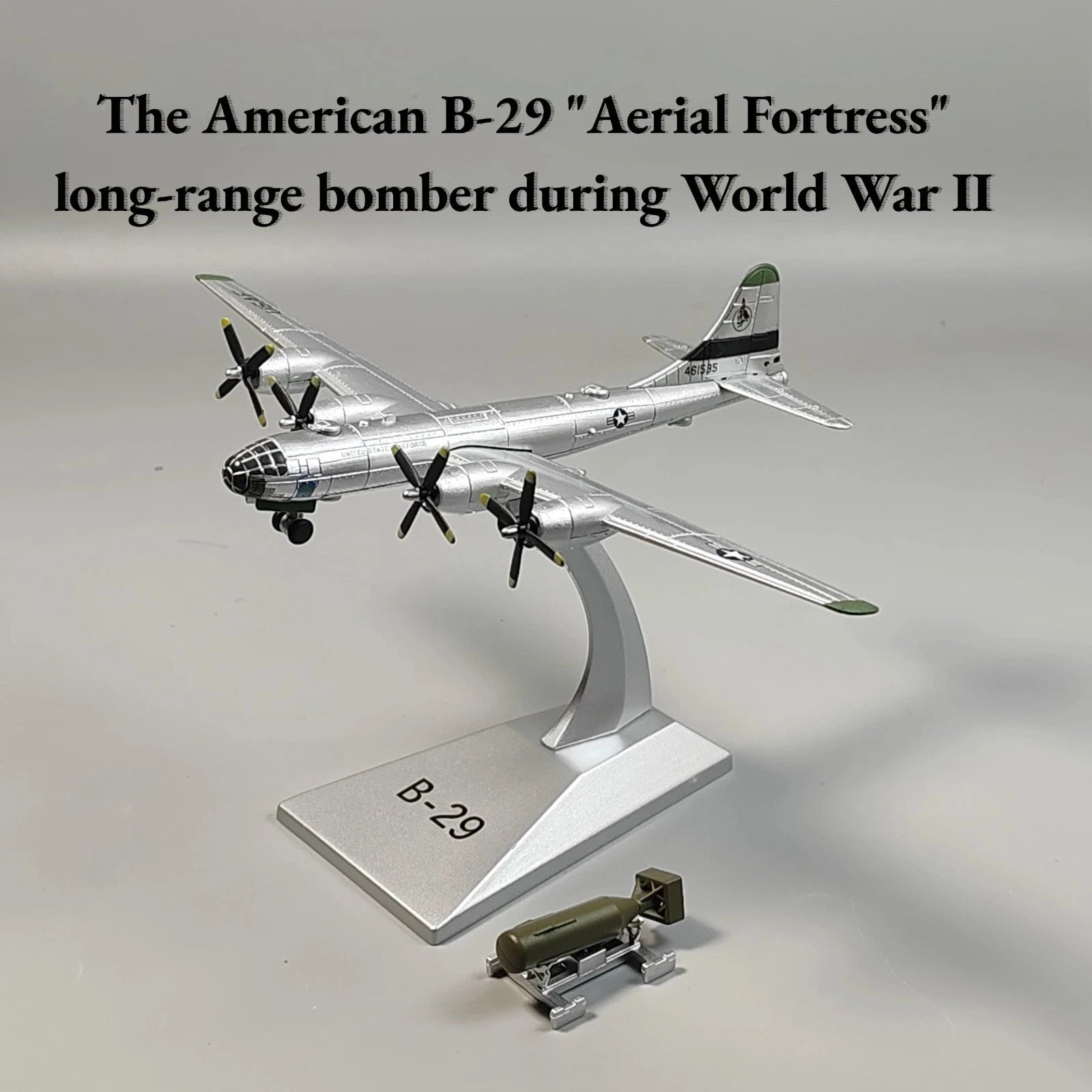 1：200 US World War II  B-29 Superfortress Bomber Military Alloy Model Collection 07FC0E-D4 - KOEEK
