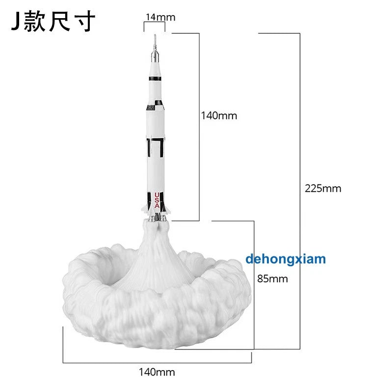 Printing Rocket Lamp Discovery Space Shuttle Light-up 3D Model Night Lights Gift 07FC0E-D4 - KOEEK