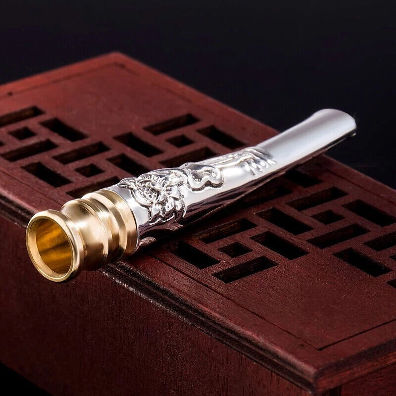 SterlingSilver Copper Cigarette Holder Mouthpiece Removable Filter Universal 07FC0E-D4 - KOEEK