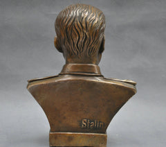 Russian Leader Joseph Stalin Bust Bronze Statue 07FC0E-D4 - KOEEK