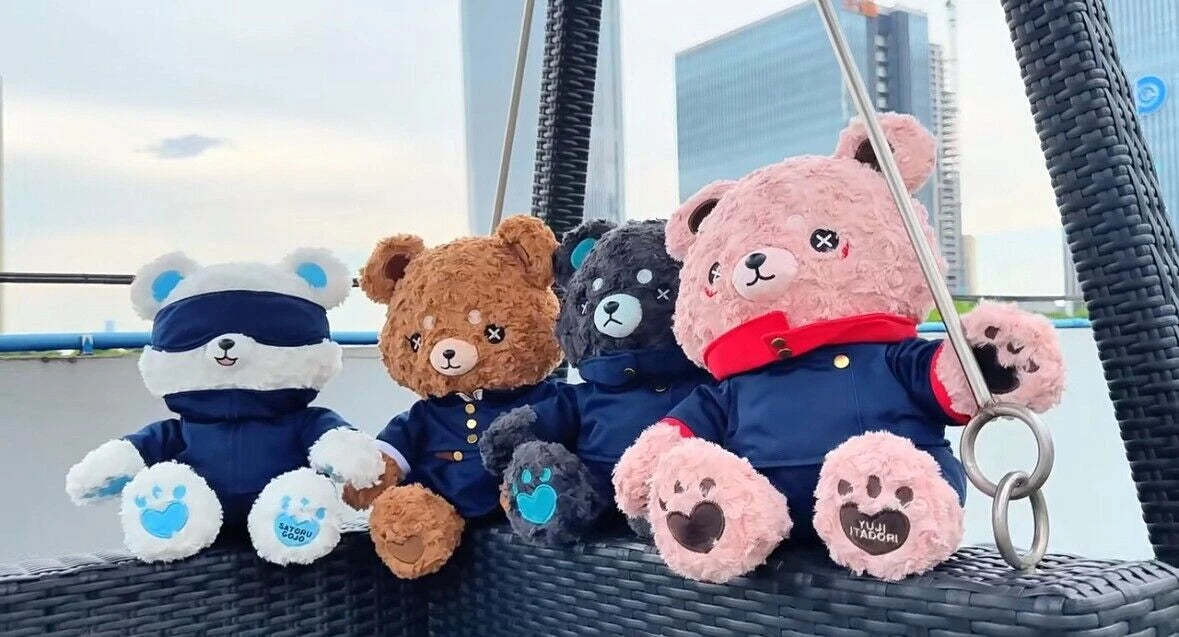 Anime Jujutsu Kaisen Itadori Yuji Plush Teddy Bear Doll Gift Cosplay Stuffed Toy 07FC0E-D4 - KOEEK