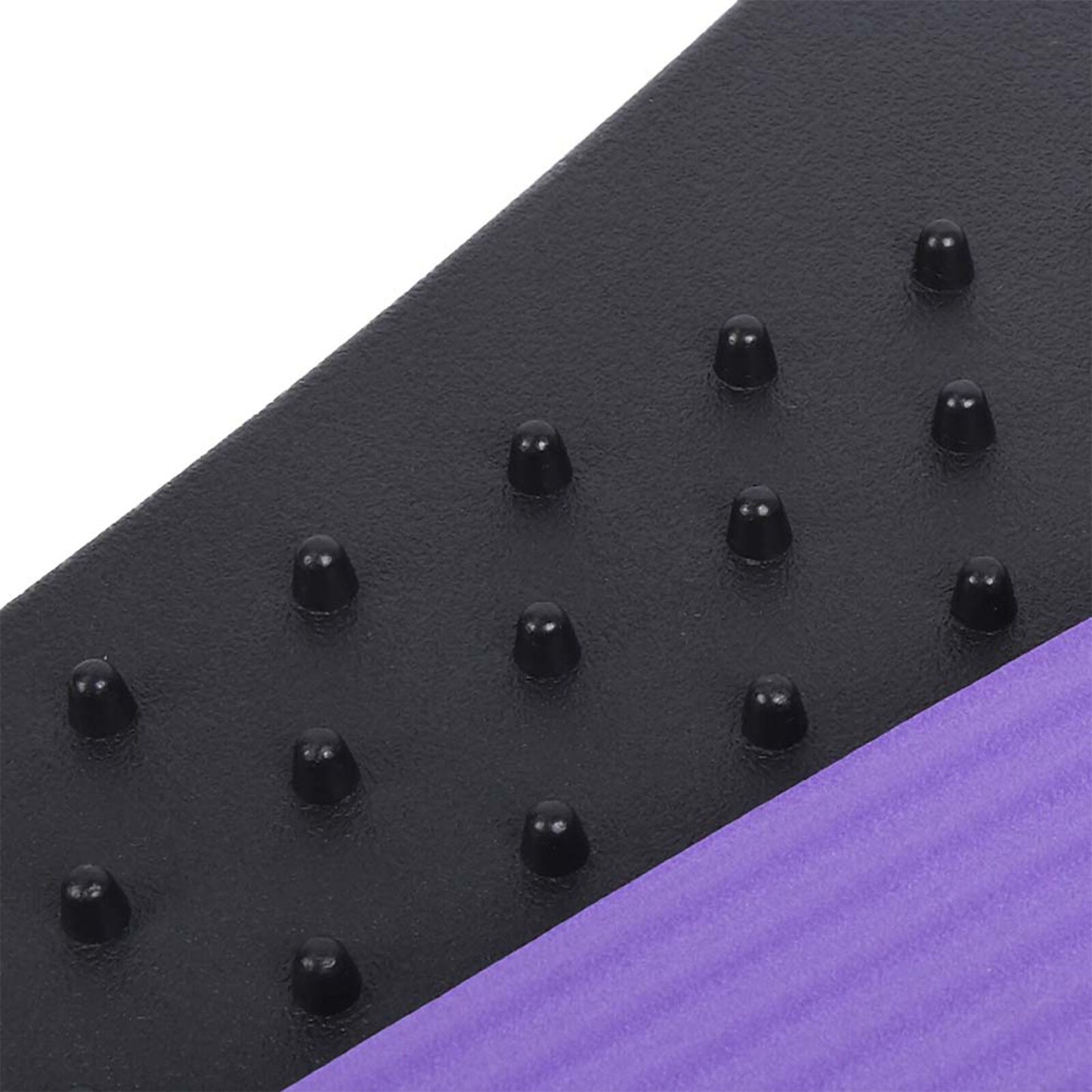 new Lumbar Massage Traction Pad Corrector Stretcher (Acupuncture Black+Purple) HGF koeek - KOEEK