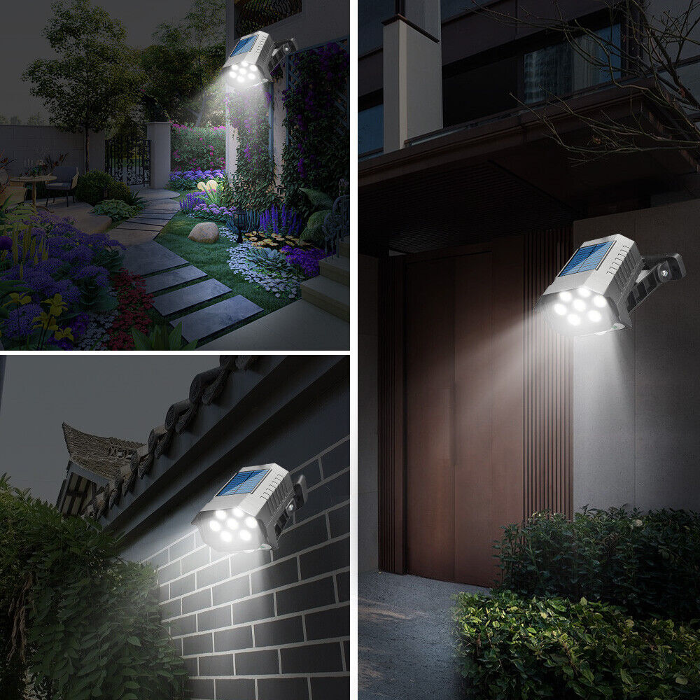 nye Solar Security Lights 4 Head 90000LM Motion Sensor Lights Justerbar Flood Light