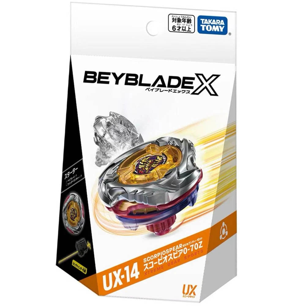 Tomy Takara Scorpio Spear 0-70Z Beyblade X Booster Launcher UX14 Official TAKARA - KOEEK