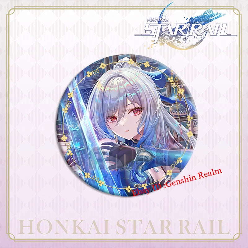 Anime Honkai: Star Rail Figure Metal Pin Brooch Badge Art 6Pcs/Set Display Gift 07FC0E-D4 - KOEEK