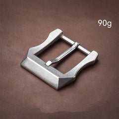 Stainless Steel Pin Belt Buckle Men's Belt Buckles For 1.5" Belt With Belt Loop 07FC0E-D4 - KOEEK
