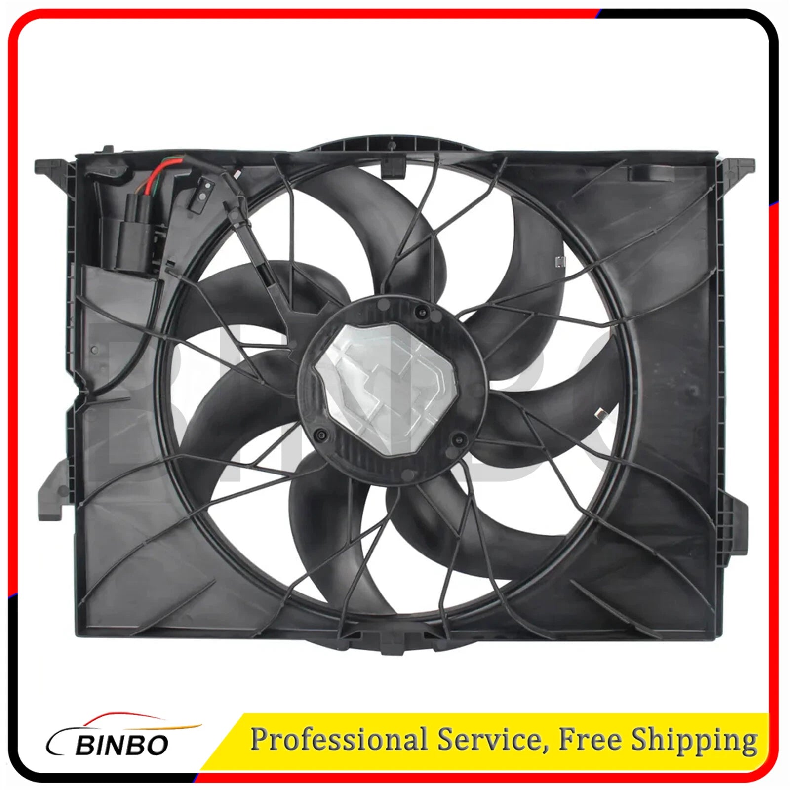 Radiator Cooling Fan Assembly For Mercedes Benz S550 Base Sedan 2007 2008-2013 07FC0E-D4 - KOEEK