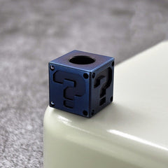 EDC Titanium Knife Lanyard Bead Cubic Paracord Necklace Pendant Question Mark 07FC0E-D4 - KOEEK