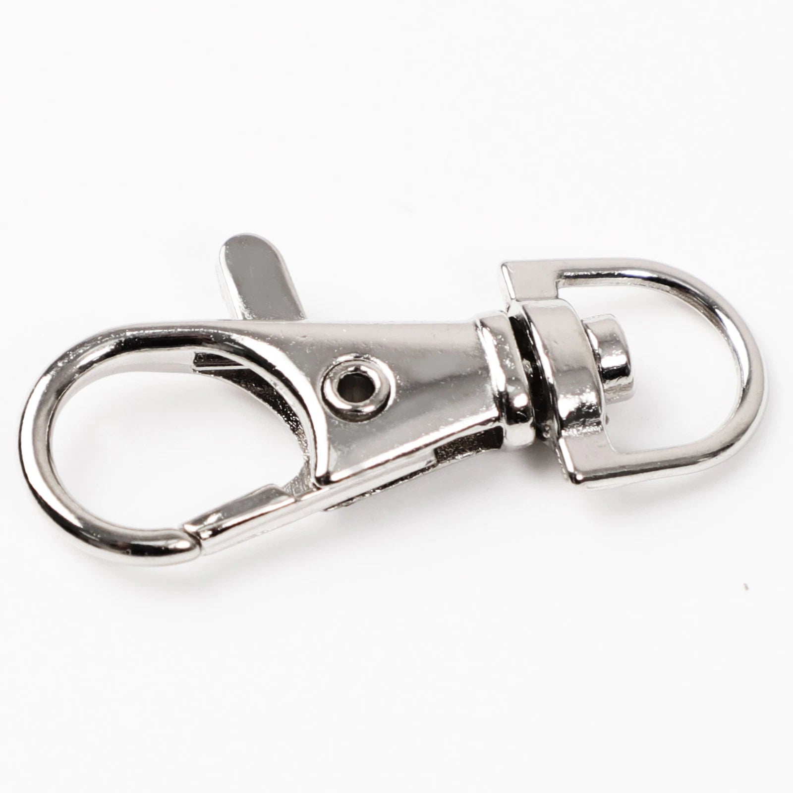 20pcs Metal Lobster Swivel Claw Clasp Hook Trigger Clip Buckle with Round D Ring 07FC0E-D4 - KOEEK