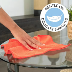 150 Pack Microfiber Cleaning Cloths, Bulk Microfiber Towels for Home Use 07FC0E-D4 - KOEEK
