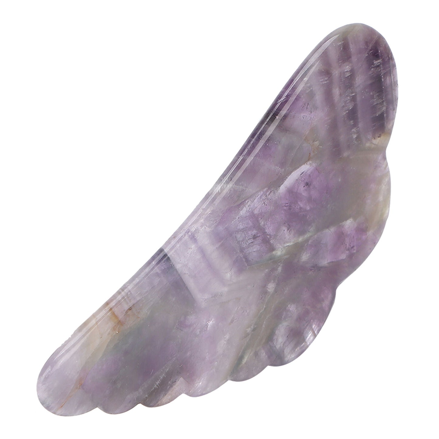 new Amethyst Stone Guasha Board Scraping Massage For Acupuncture Massage Lifting HGF koeek - KOEEK