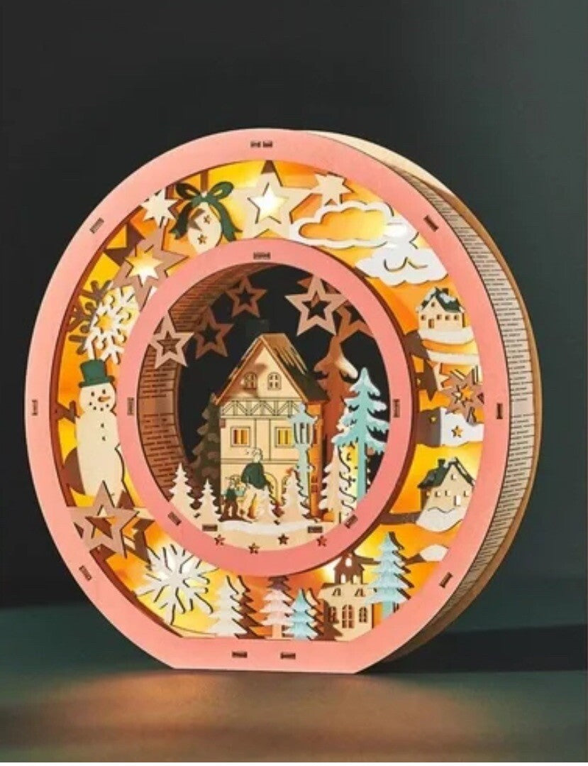 Anthropologie Wonderland Scene Monogram Light-Up Winter Decoration Letter O ANTHROPOLOGIE - KOEEK