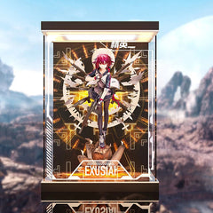 Acrylic Display Box Case Dustproof LED Light For GSAS Arknights Exusiai Figure 07FC0E-D4 - KOEEK