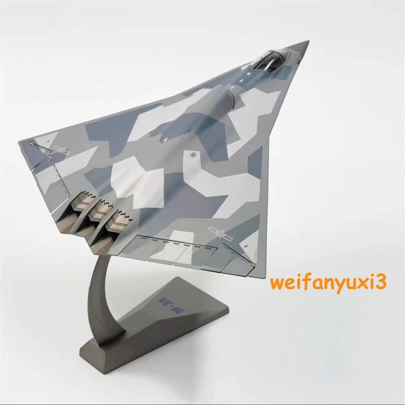 1/100 Scale J-36 Stealth Fighter Alloy Finished Product Model Collection 22cm 07FC0E-D4 - KOEEK