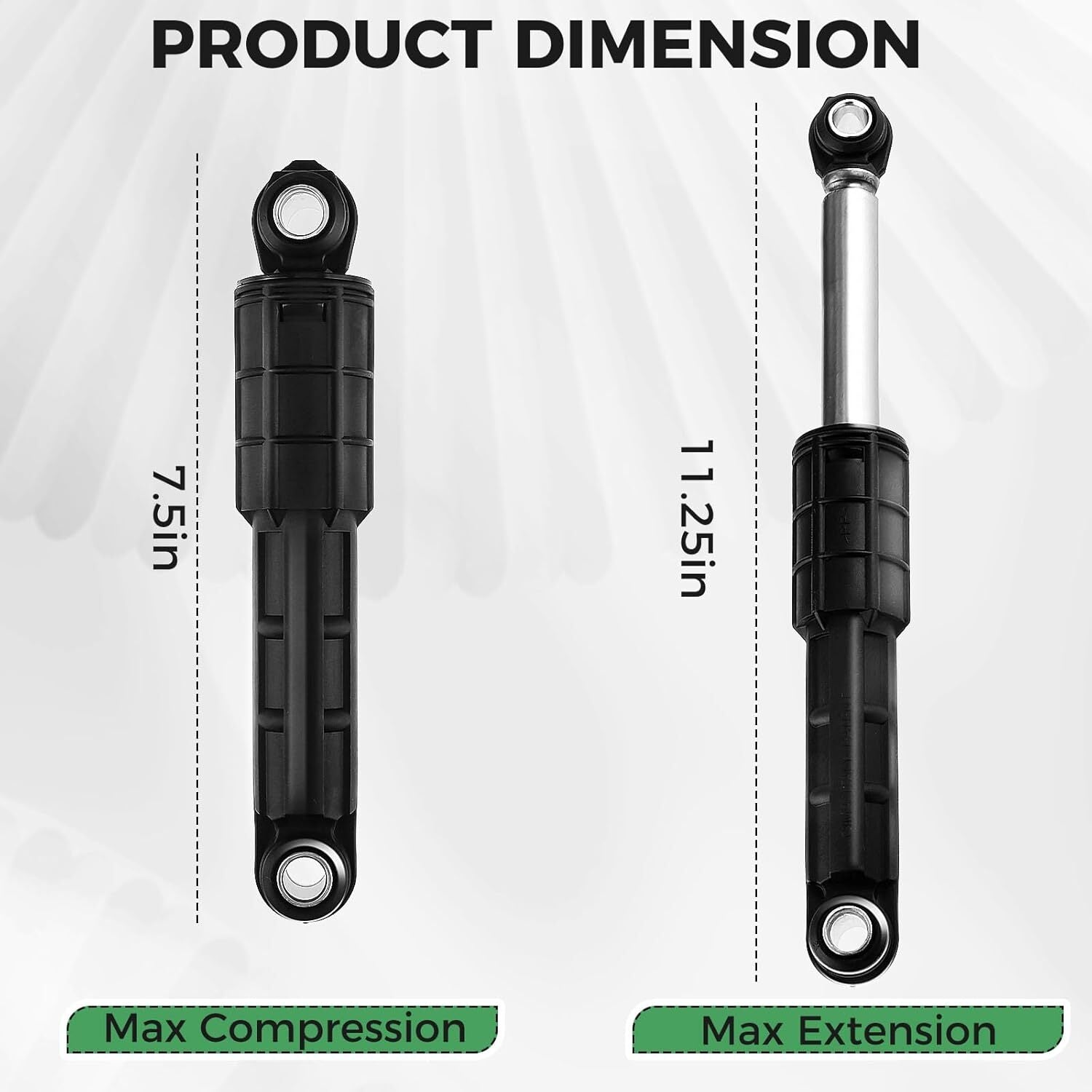 new 4 Pack DC66-00470A Washer Shock Absorbers Set Compatible with Samsung Front... 07FC0E-D4 - KOEEK