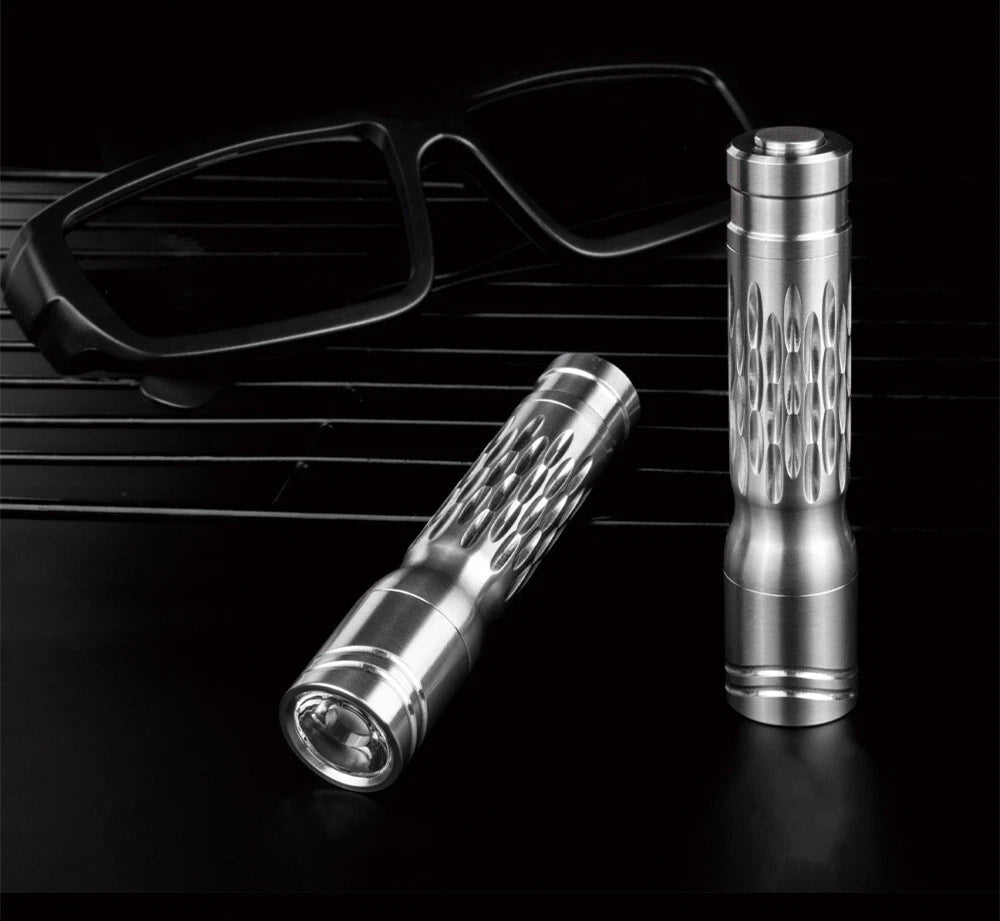 TWOSUN Titanium Alloy Tactical Mini Flashlight LED Light Outdoor Camping Lamp 07FC0E-D4 - KOEEK