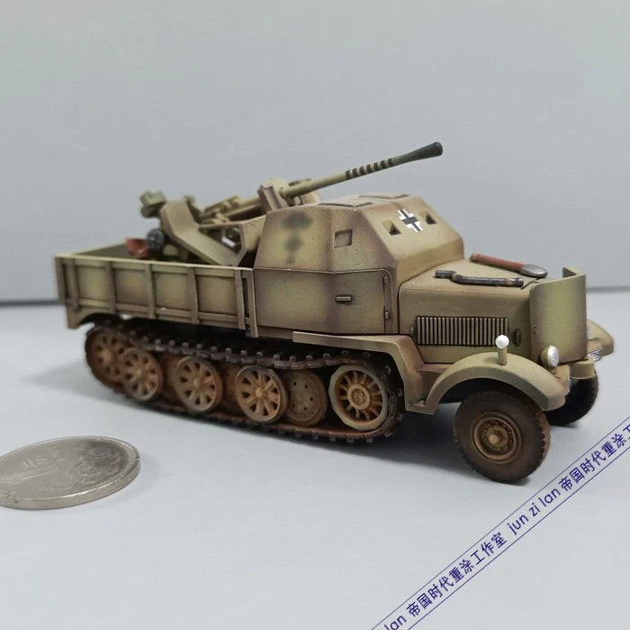 1:72 WWII German Sd .Kfz.7/2 Flak37 Truck-mounted Air Defense Desert Model 07FC0E-D4 - KOEEK