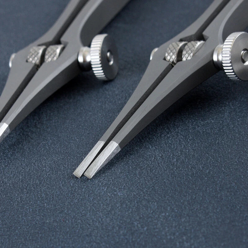 Spacing Adjustable Leather Craft Pricking Irons Stitching Lacing Punching Chisel 07FC0E-D4 - KOEEK