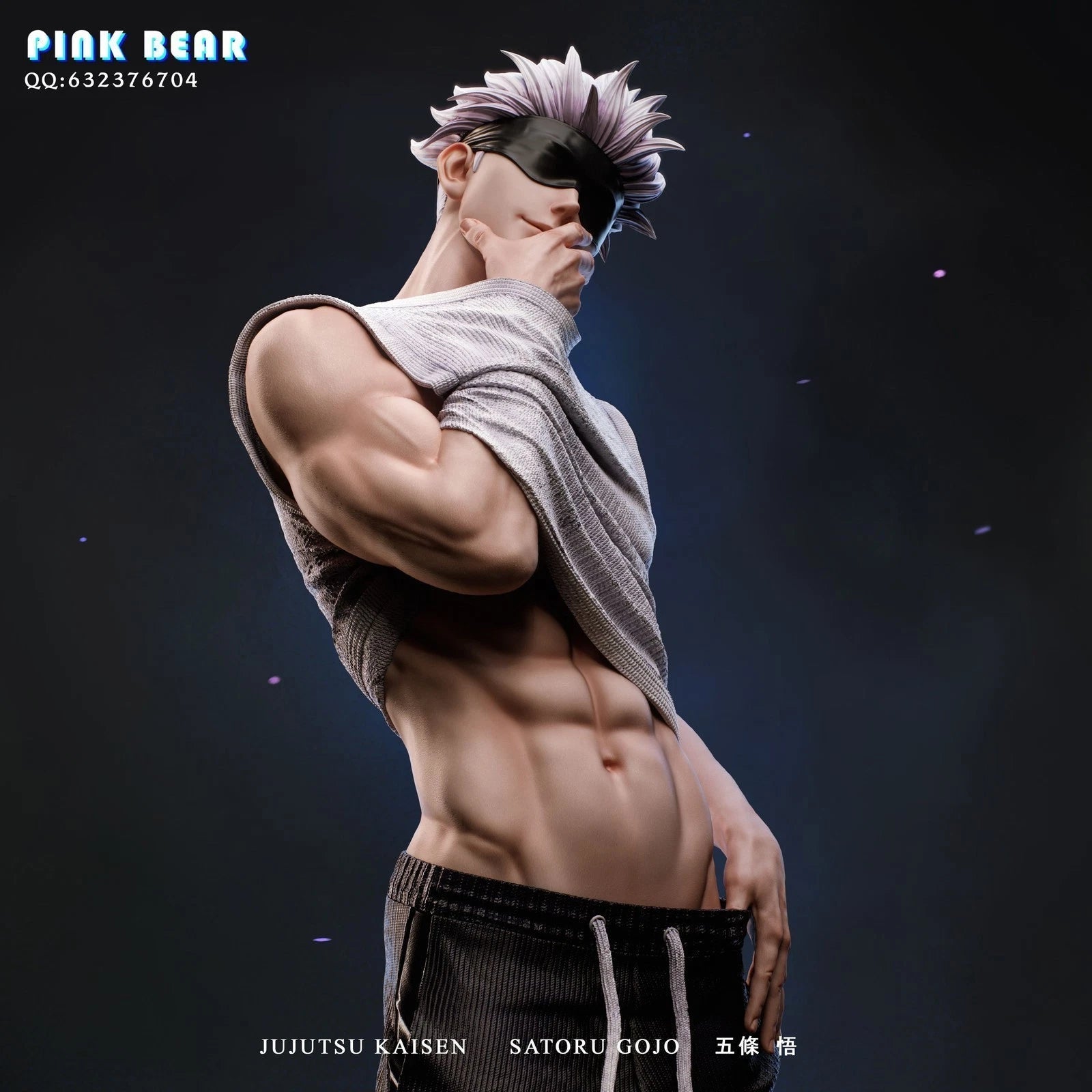 Jujutsu Kaisen Gojo Satoru 1/6 Figure GK Statue W/two Heads Deluxe Model TOY 07FC0E-D4 - KOEEK