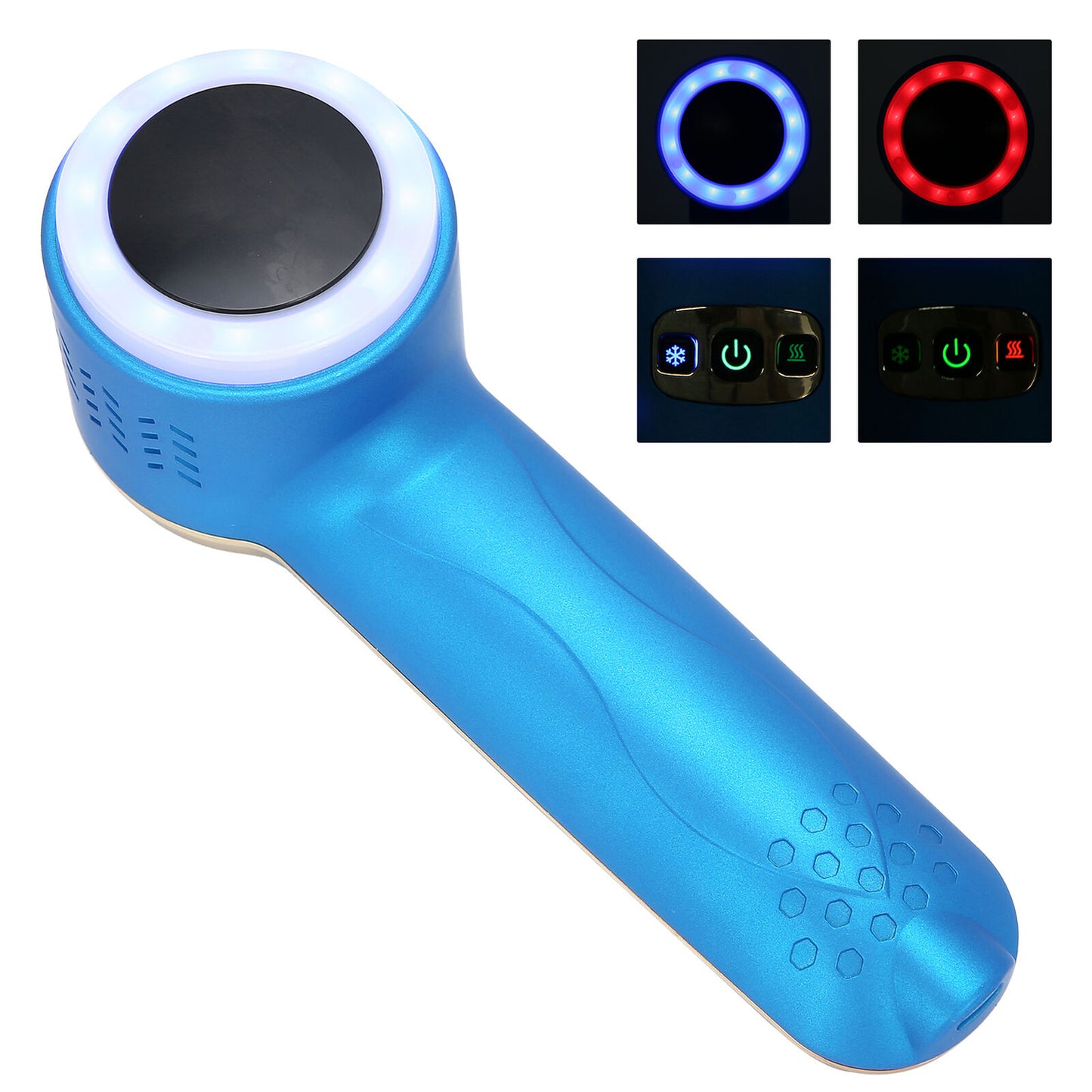 ny 5‑55℃ Hot Cold Face Hammer Red Blue Light Face Whitening Care Machine Blue