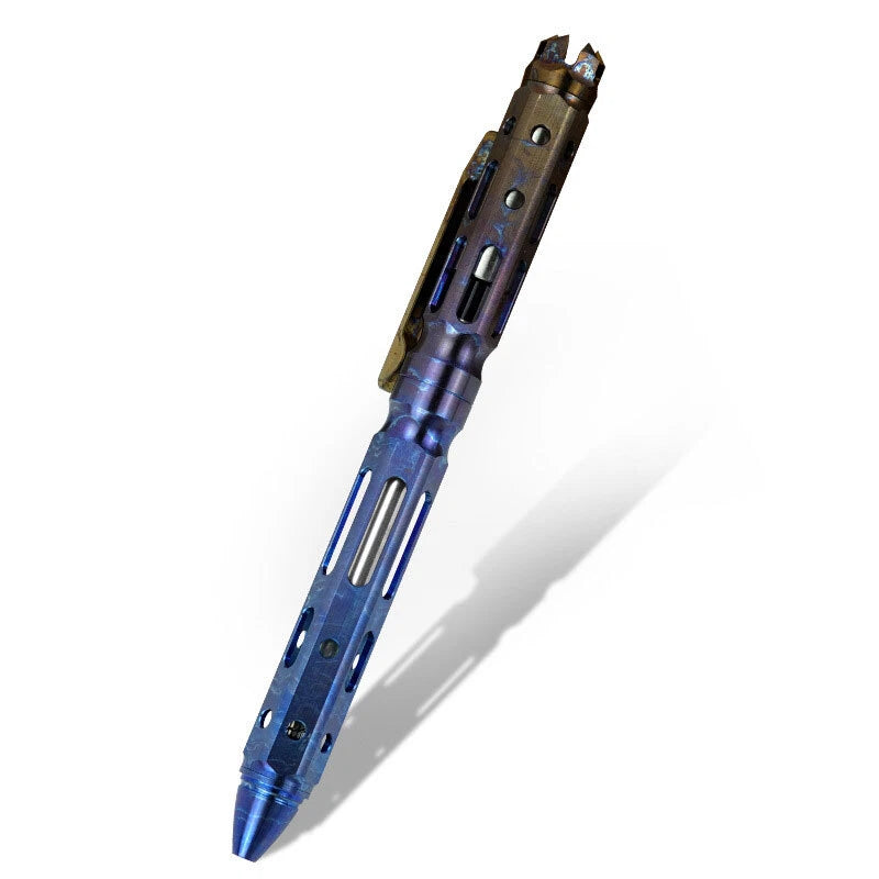 EDC Titanium Practical Ballpoint Pen Signature Working Pocket Mechanist Pen 07FC0E-D4 - KOEEK