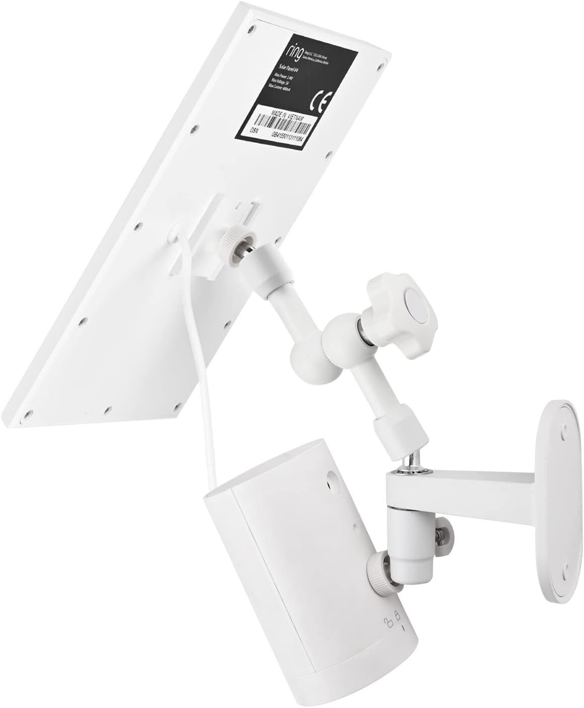 new 2-in-1 Wall Mount for Ring Solar Panel, Stick Up Cam Battery, Spotlight Cam... 07FC0E-D4 - KOEEK