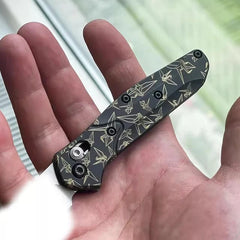1 Pair TC21 Titanium Alloy Knife Handle Scales for Benchmade 945 Knives 07FC0E-D4 - KOEEK