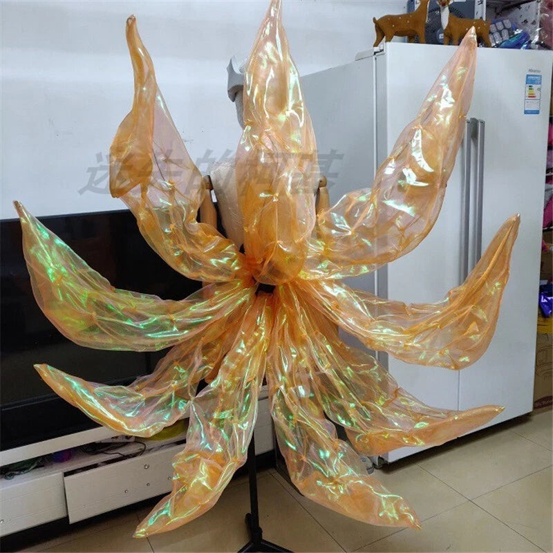 LOL KDA Prestige Fox Ahri Nine Tails Girl 4 Colors LED Light Cosplay Outfit Prop 07FC0E-D4 - KOEEK