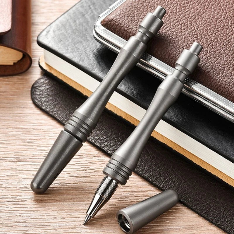 Mini Titanium Alloy Ballpoint Pen Signature Writing Pen Business Office EDC Gift 07FC0E-D4 - KOEEK