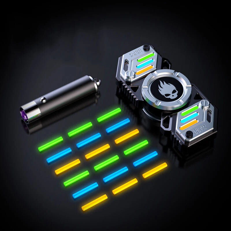EDC Fidget Toy Star Soldier Luminous Alloy Fidget Spinner ADHD Hand Spinner Gift 07FC0E-D4 - KOEEK