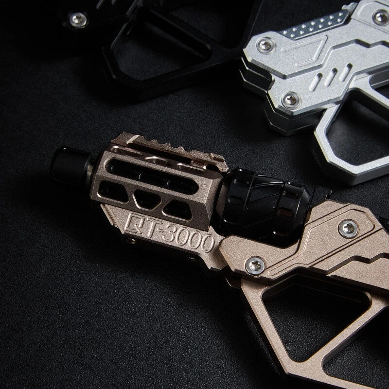 QT-3000 Revolver Magnetic Push Slider Gun Spinner Button fingertip Gyro EDC Toy 07FC0E-D4 - KOEEK