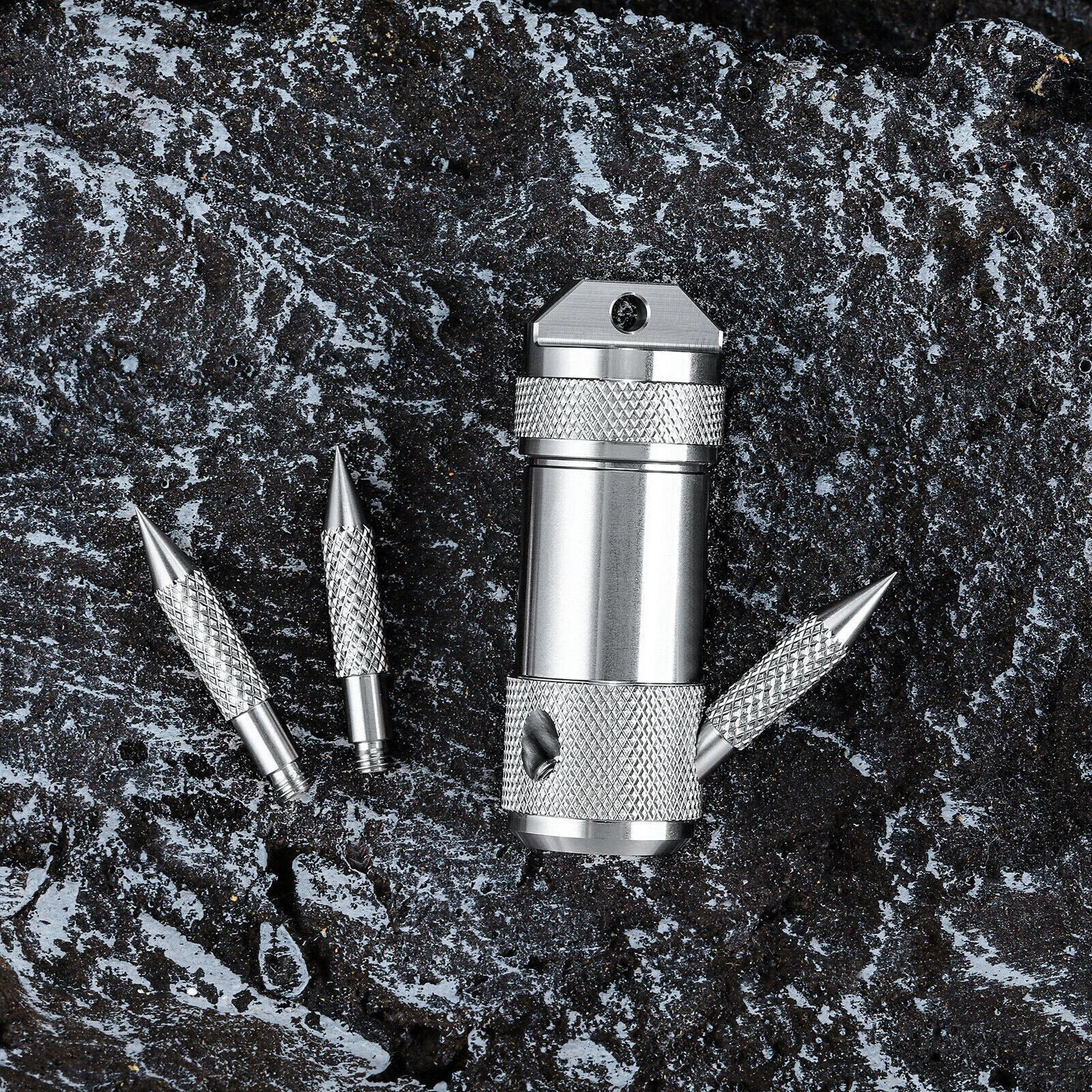 EDC Capsule Grappling Hook Waterproof Container Throw out Hook Anchor Tool 07FC0E-D4 - KOEEK
