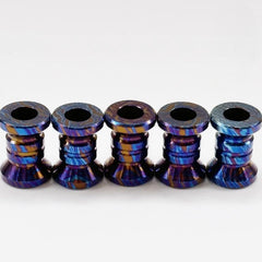 Titanium Damascus Knife Lanyard Bead Paracord Necklace Pendant EDC Charm DIY 07FC0E-D4 - KOEEK