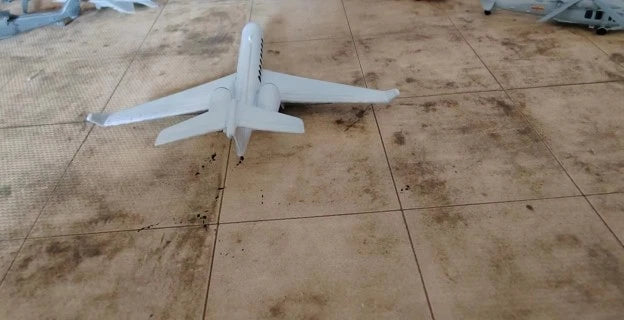 3D printed 1/400/700 model of the American Gulfstream G650 business jet 07FC0E-D4 - KOEEK