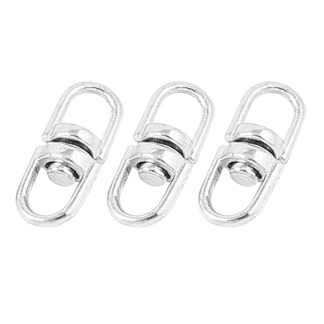 Double End Swivel Round Eye Forged Ring Connector Chain Silver Tone 57pcs 07FC0E-D4 - KOEEK