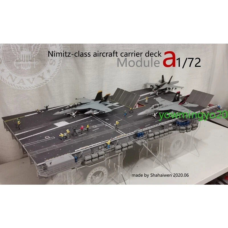 1/72 Nimitz Aircraft Carrier Deck Model Helipad A4 Module Model 07FC0E-D4 - KOEEK