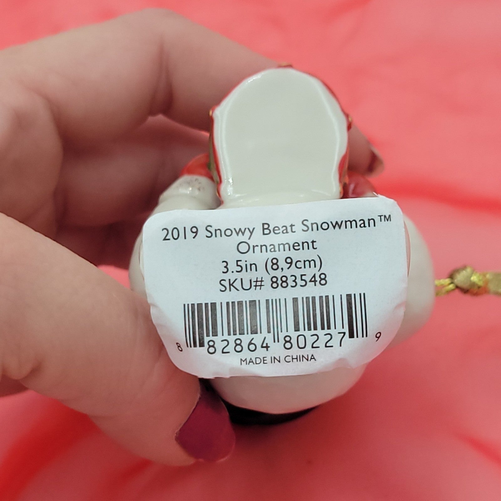 Lenox 2019 Snowy Beat Snowman Ornament LENOX - KOEEK