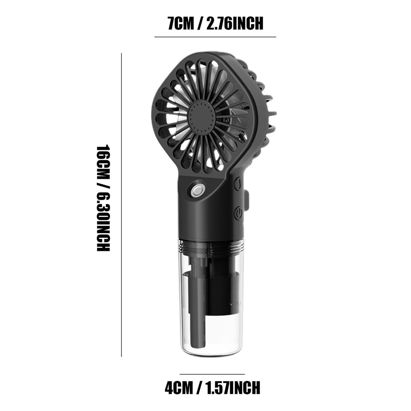 new Portable Fan With Mist USB Rechargeable Fan Mister Portable Outdoor With 4 Speed koeek - KOEEK